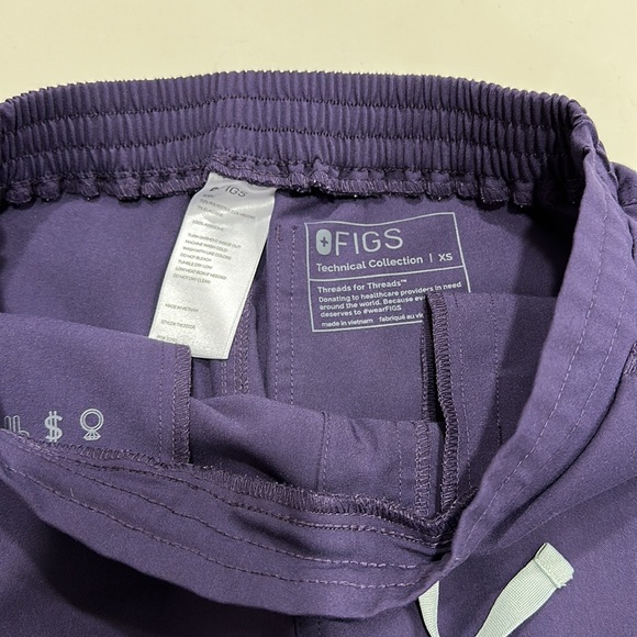 PURPLE SHADOW FIGS SET - Catarina top XXS and Yola pants XS - Picture 6 of 6